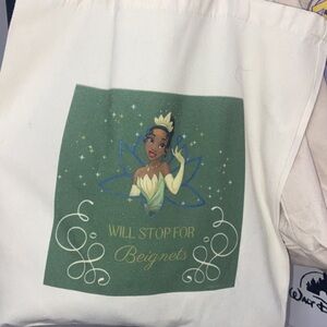 Disney Princess Tote Bag - Cream and Green